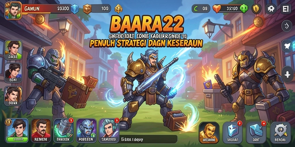 Tampilan gameplay menarik dari BARA22 dengan elemen Idle yang seru.