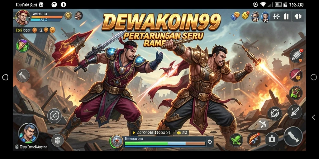 Screenshot DEWAKOIN99 menampilkan aksi pertarungan yang seru dan mendebarkan.