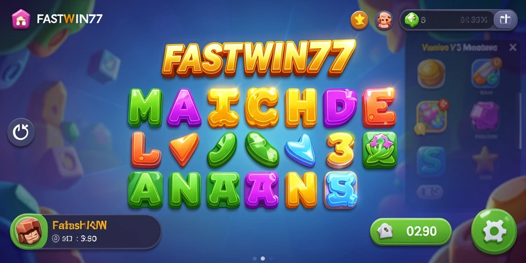 Screenshot utama menampilkan gameplay seru dan penuh warna dari FASTWIN77.