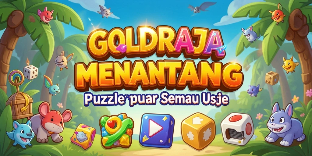 Tampilan menarik dari gameplay Puzzle di GOLDRAJA.