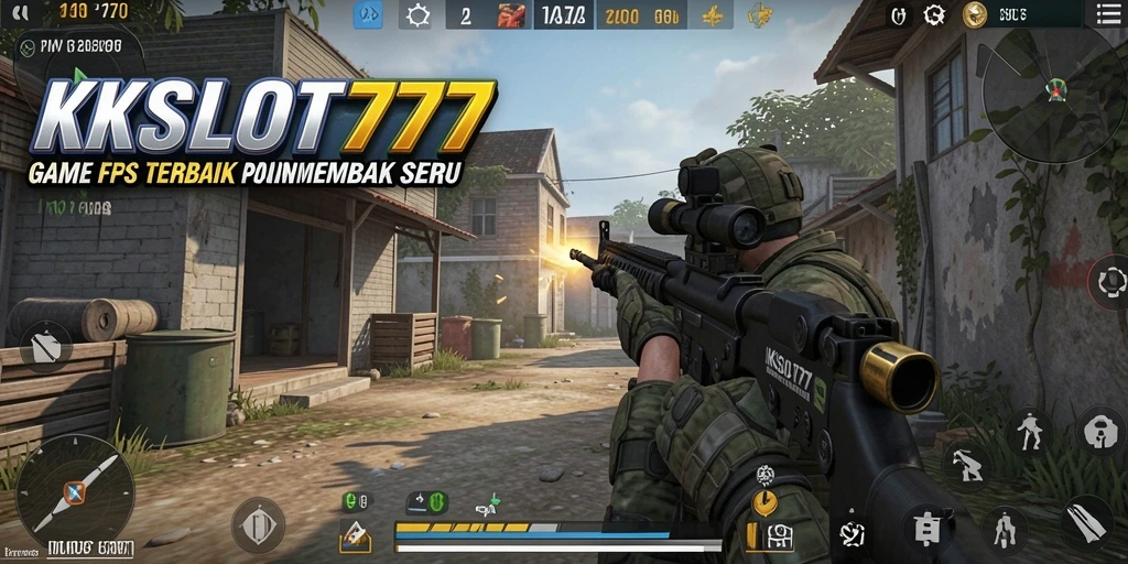 Gameplay seru KKSLOT777 dengan aksi menembak intens.