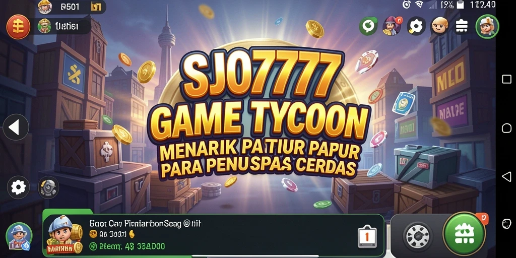 Tampilan gameplay SJO777 yang menampilkan keseruan dunia bisnis.