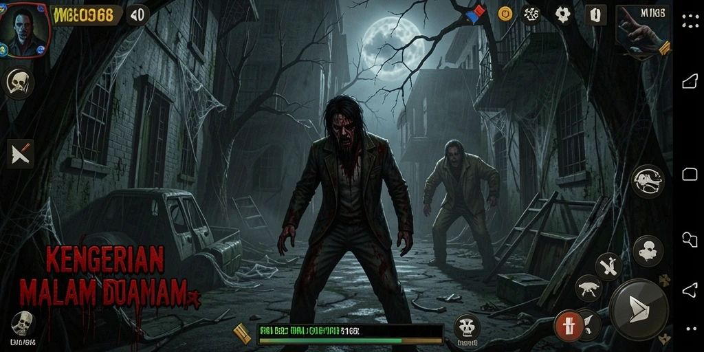 Screenshot menampilkan momen mencekam dari gameplay X168 yang penuh ketegangan.